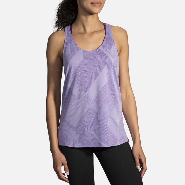 Brooks Array Running Tank Top - Women's - Purple (84903-FGLP)